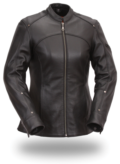 Women's Leather Shape Accentuating Jacket Longer - BaddAssChaps.com